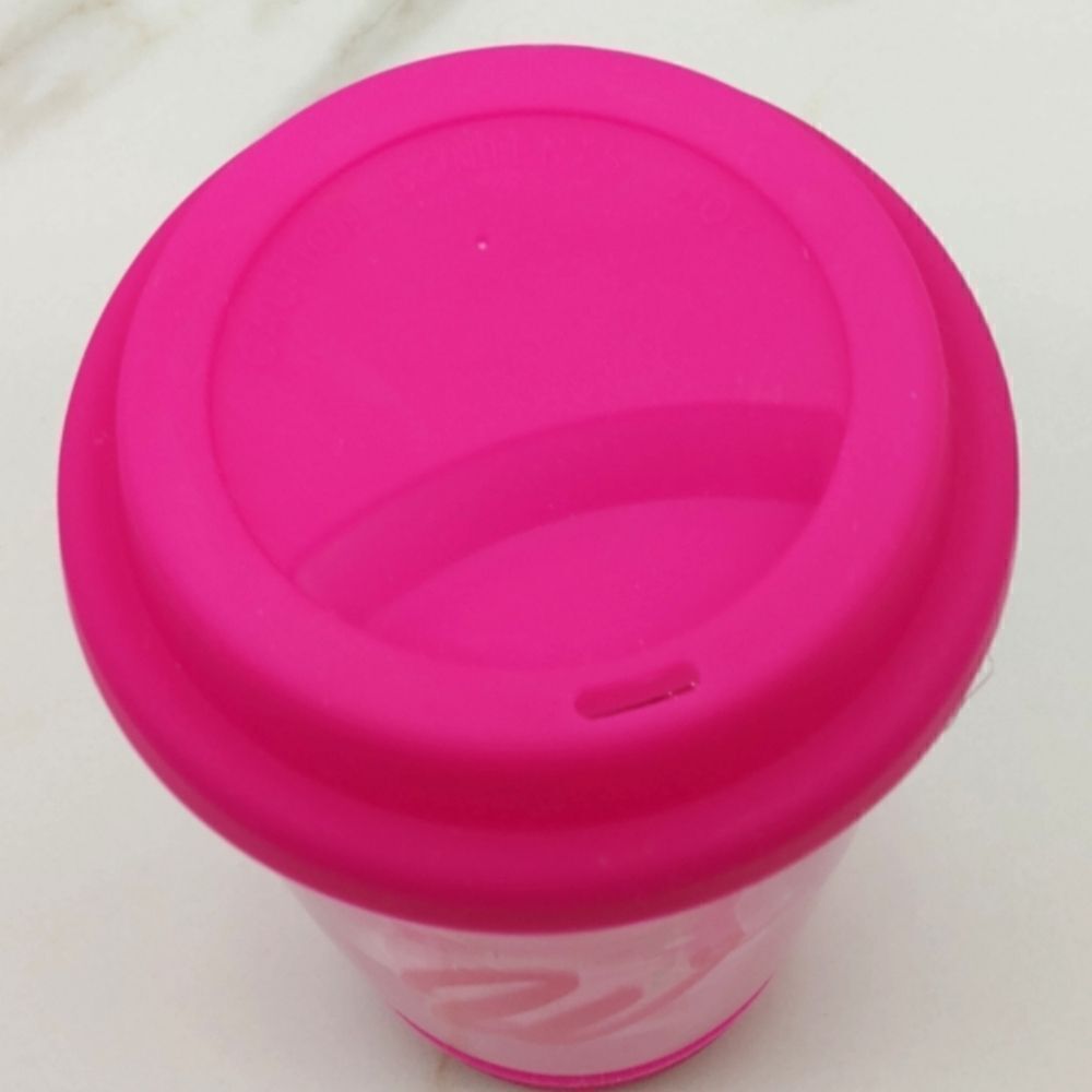 Free Barbie Neon Pink Coffee Tea Travel Mug New! - Picture 7 of 11